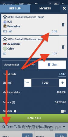 Utiliser un code promo dans l'application 1xbet